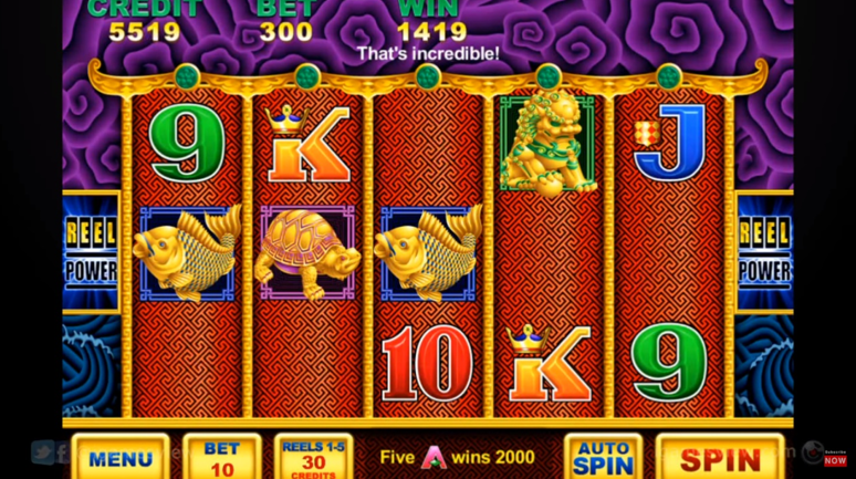 5 Dragons Pokie Machine money cash