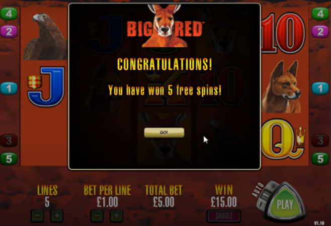 Big Red Pokie Machine win